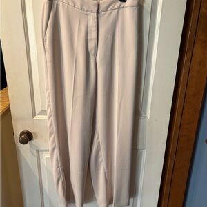 Quince Light Blush Wide-Leg Trousers